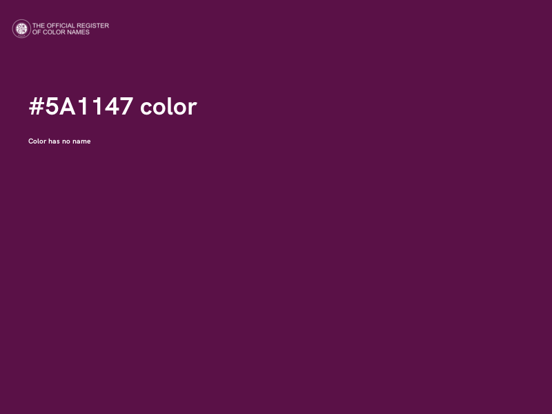 #5A1147 color image