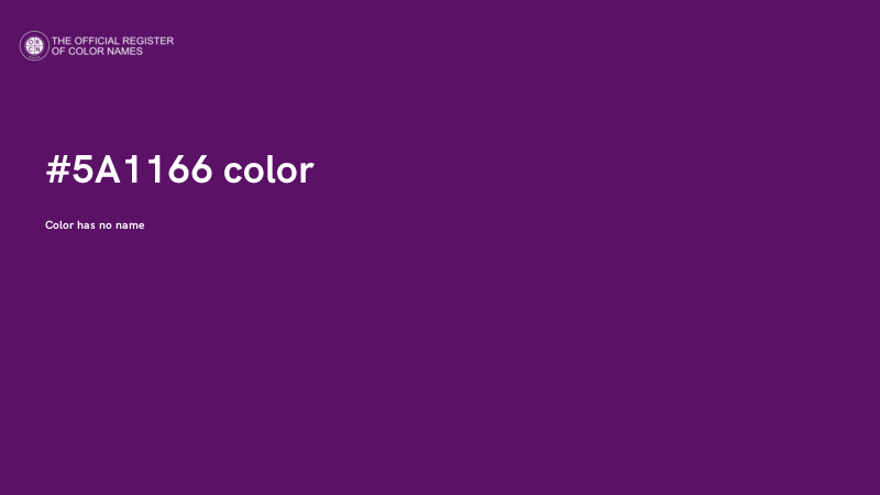 #5A1166 color image