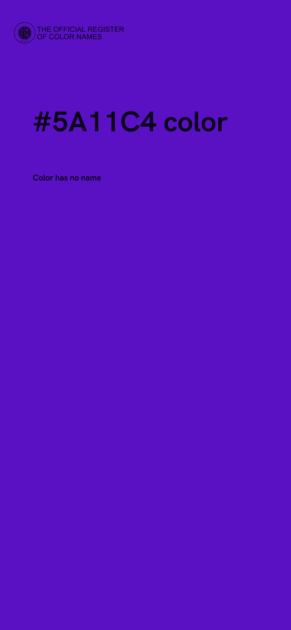 #5A11C4 color image