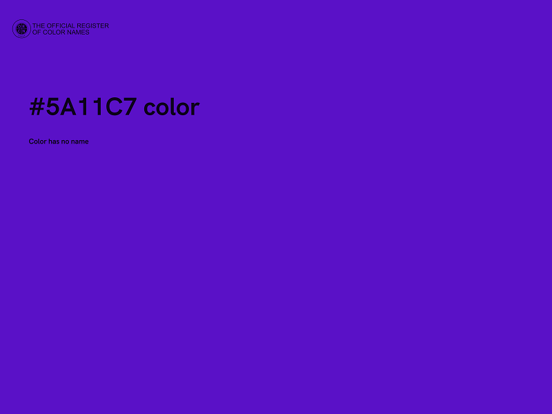#5A11C7 color image