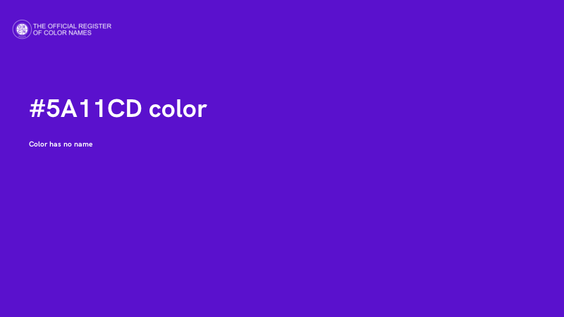 #5A11CD color image