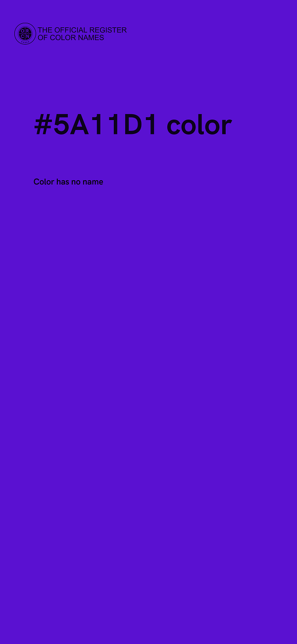 #5A11D1 color image