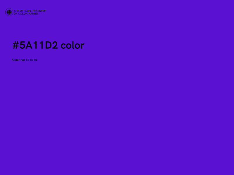 #5A11D2 color image