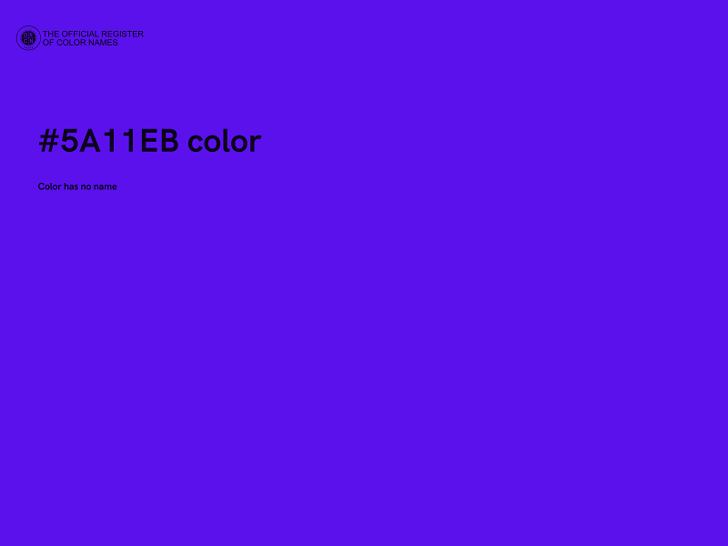 #5A11EB color image