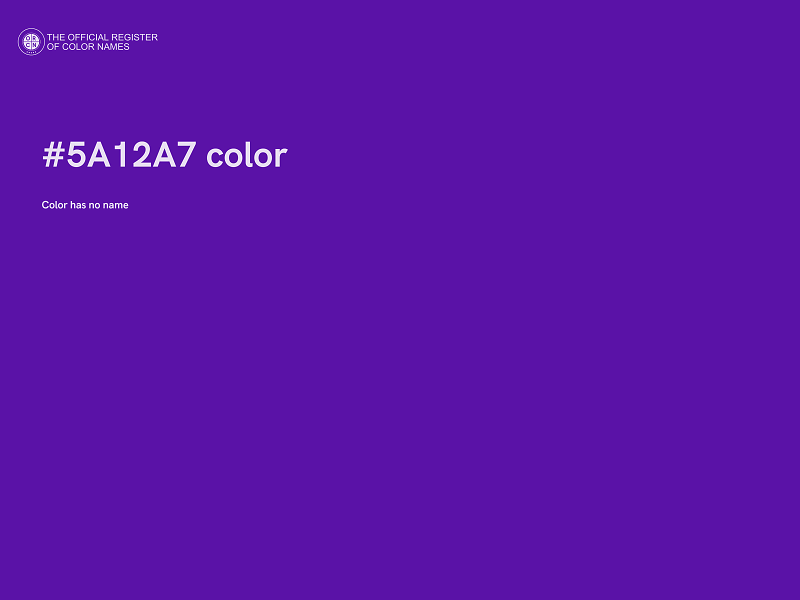 #5A12A7 color image