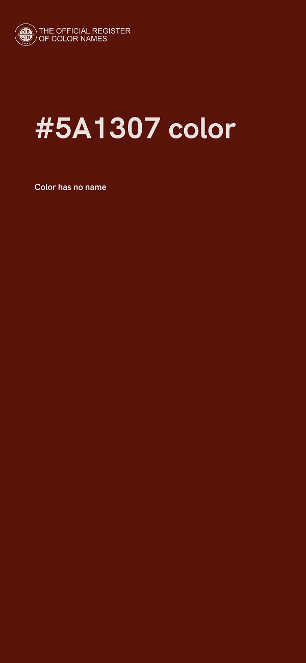 #5A1307 color image