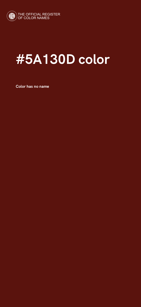 #5A130D color image