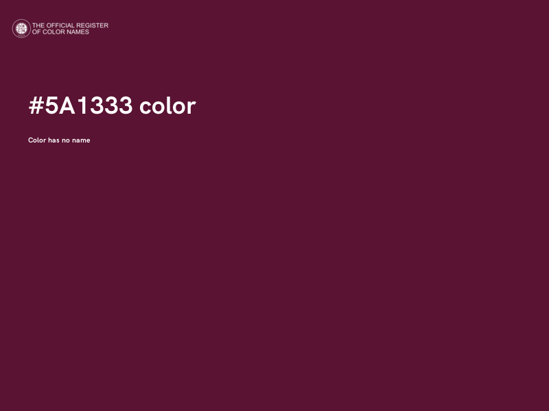 #5A1333 color image