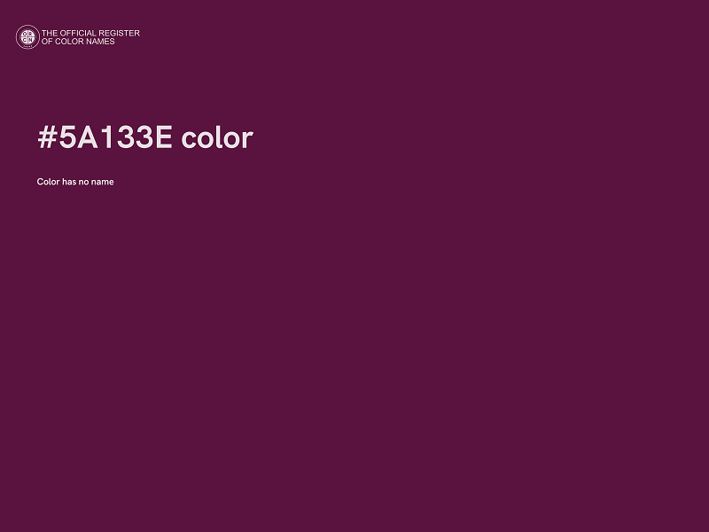 #5A133E color image