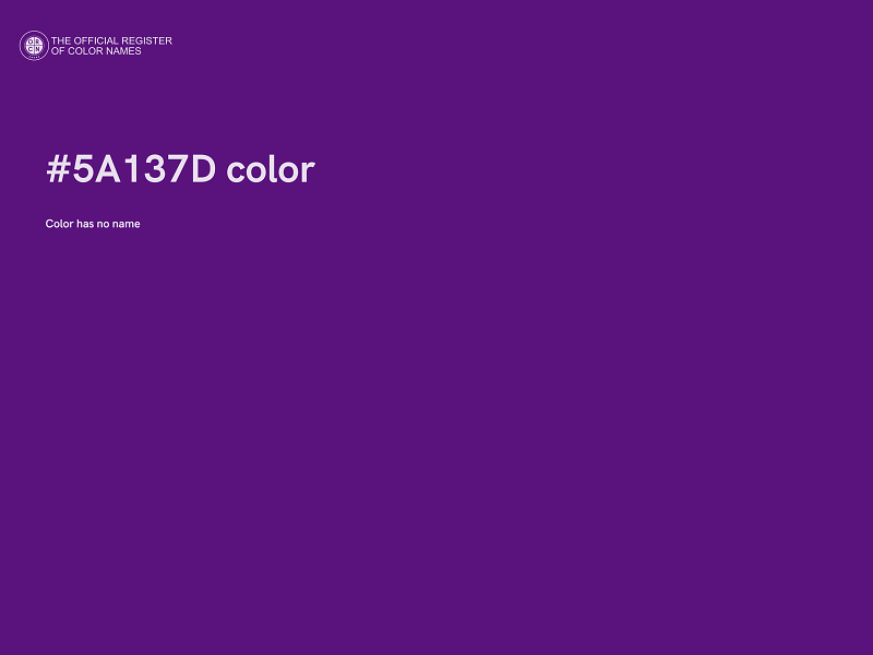#5A137D color image