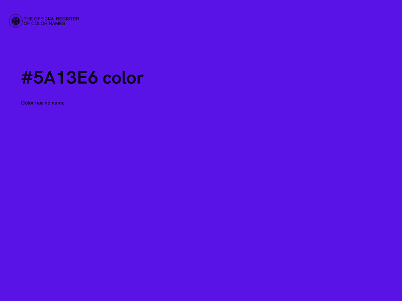 #5A13E6 color image