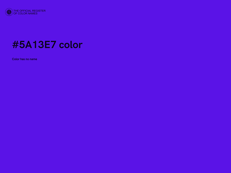 #5A13E7 color image