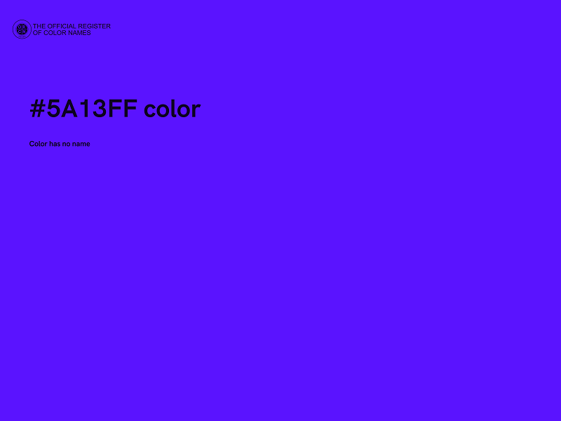 #5A13FF color image