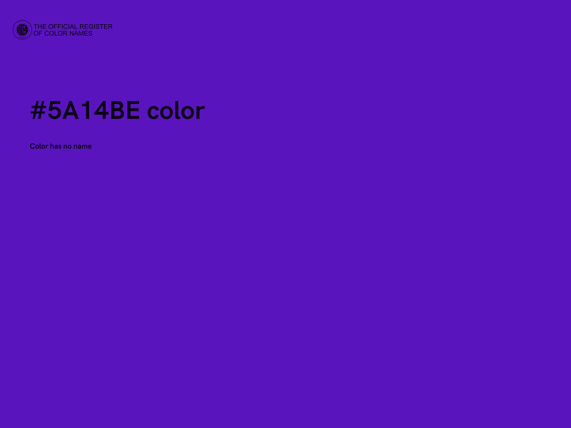 #5A14BE color image