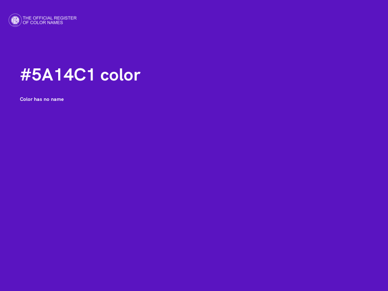 #5A14C1 color image