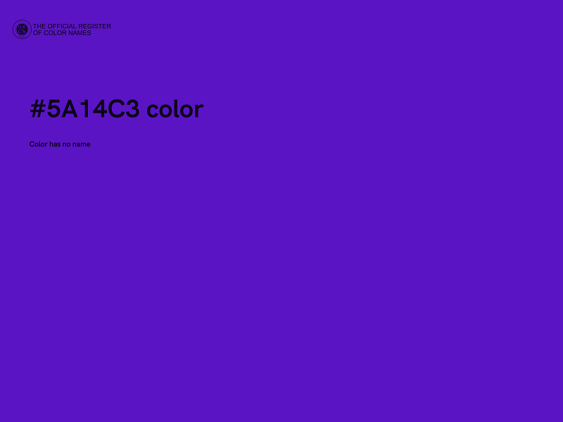 #5A14C3 color image