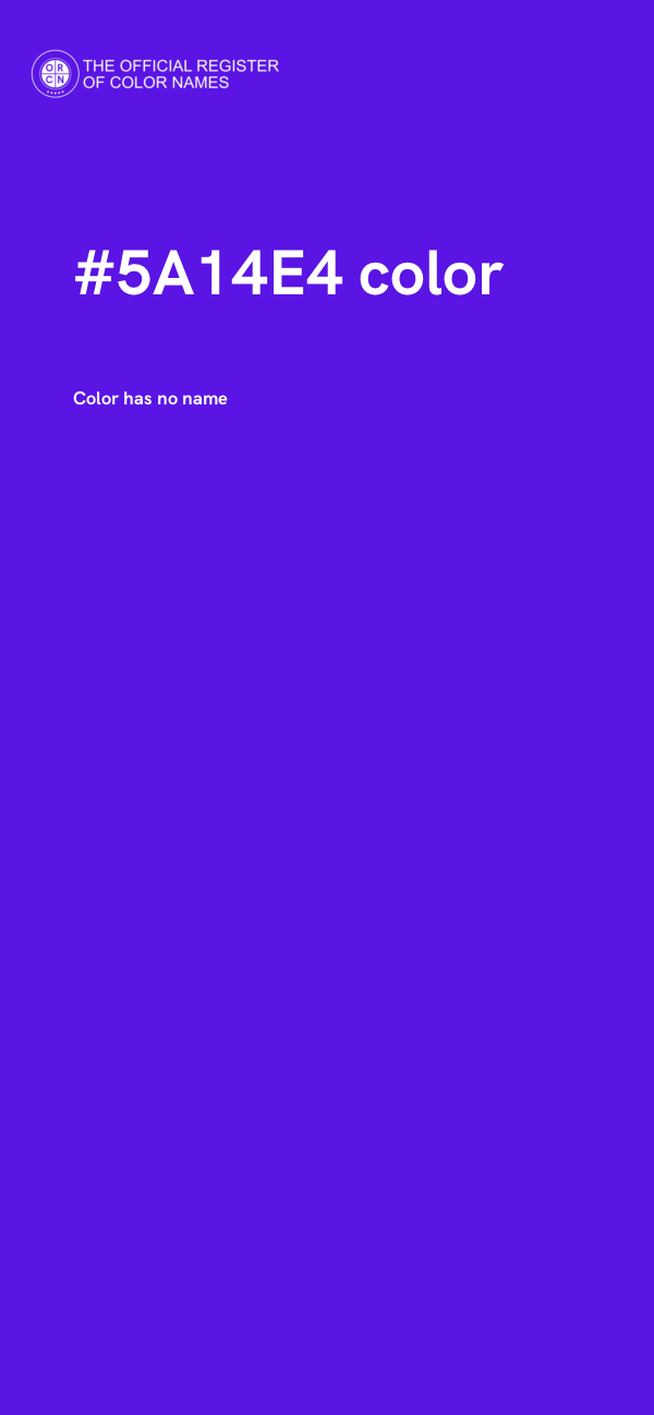 #5A14E4 color image