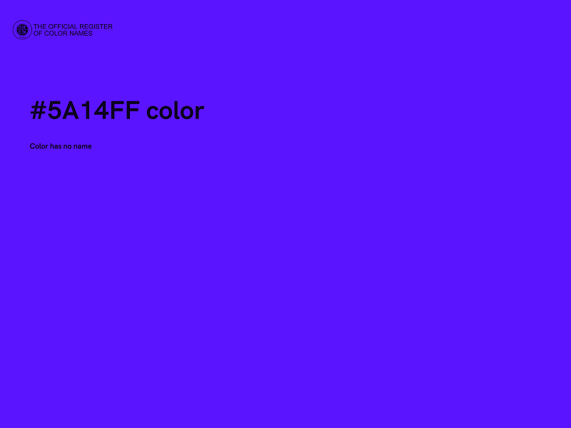 #5A14FF color image