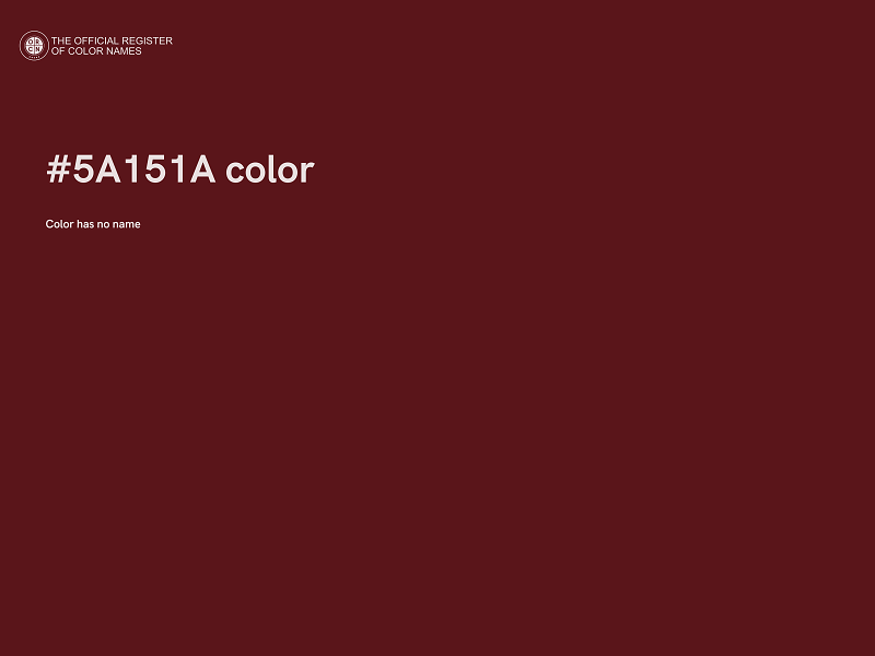 #5A151A color image