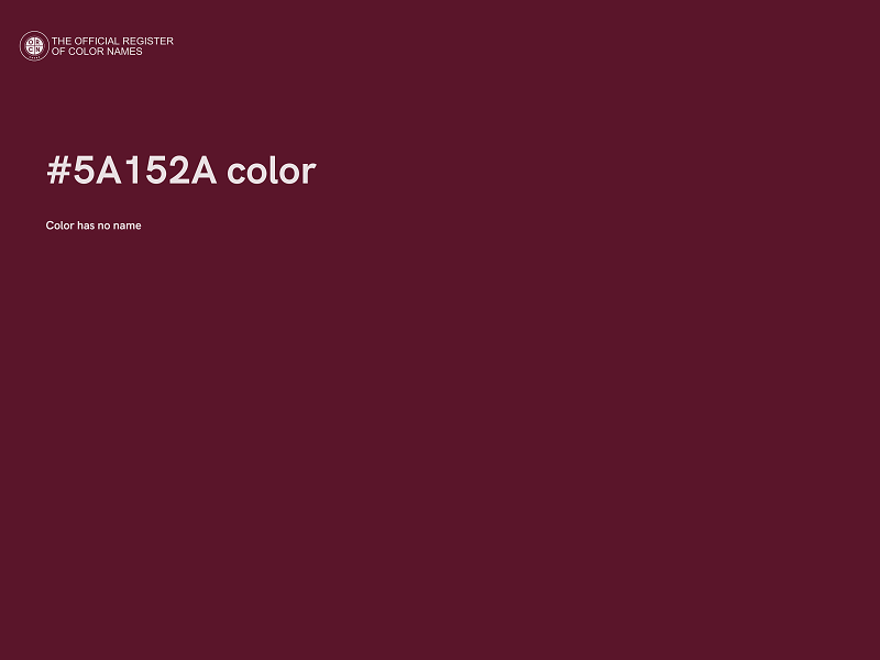 #5A152A color image