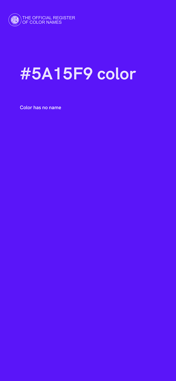 #5A15F9 color image