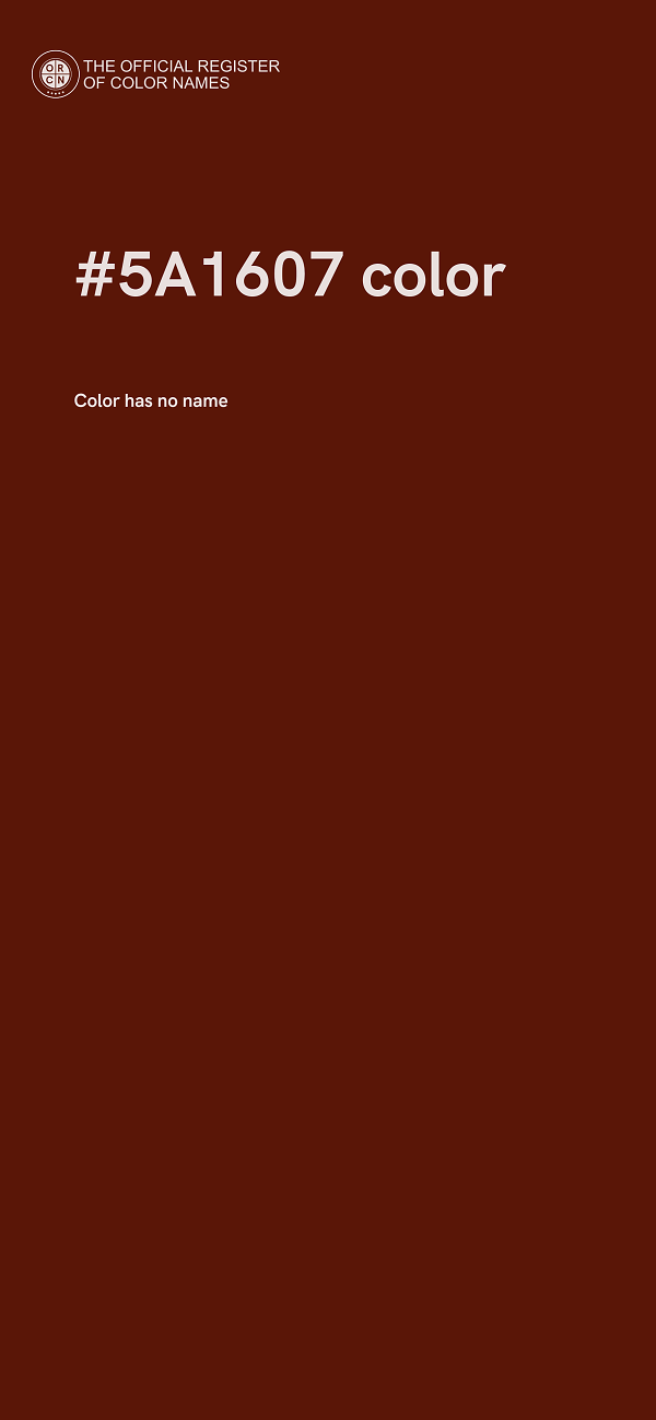 #5A1607 color image