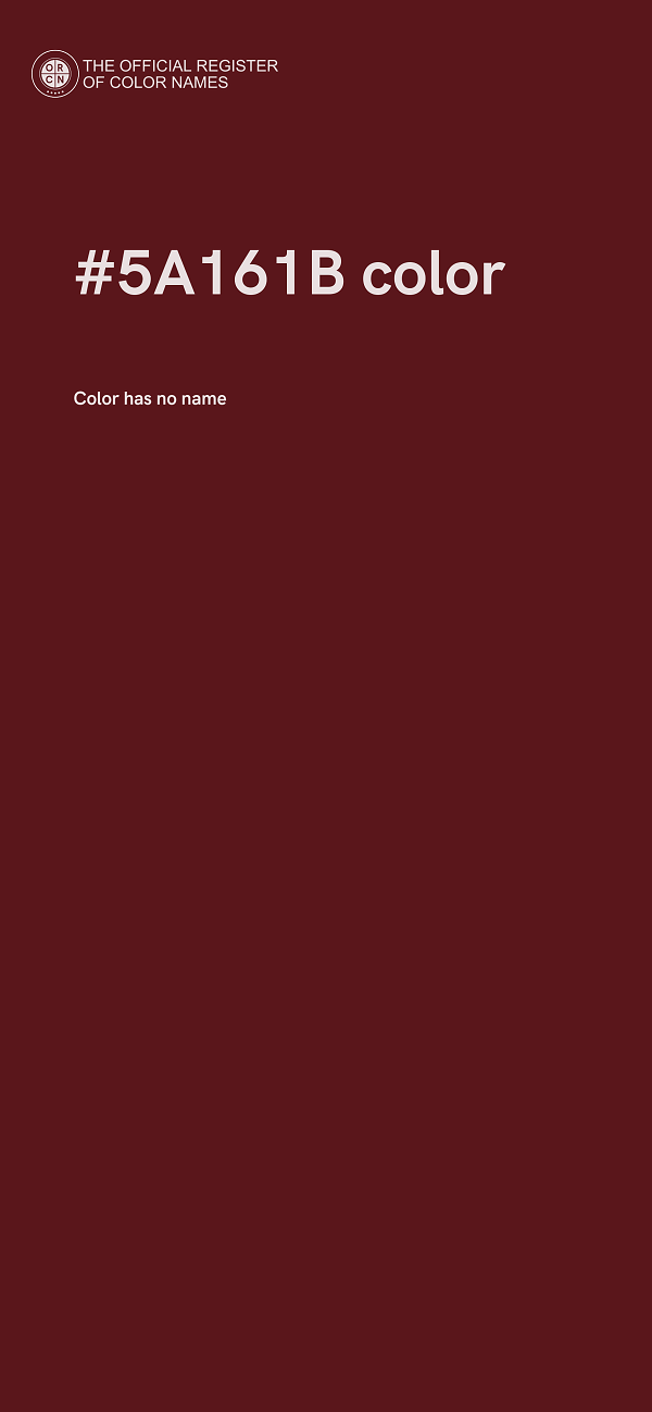 #5A161B color image