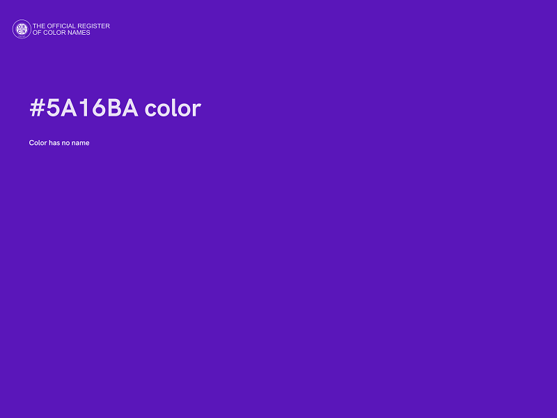 #5A16BA color image