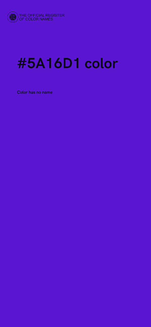 #5A16D1 color image
