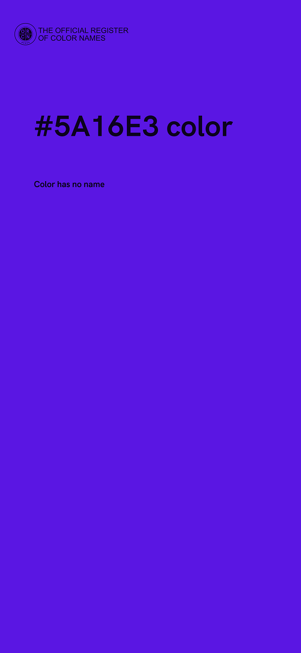 #5A16E3 color image