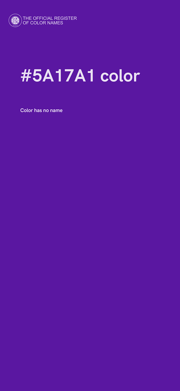 #5A17A1 color image