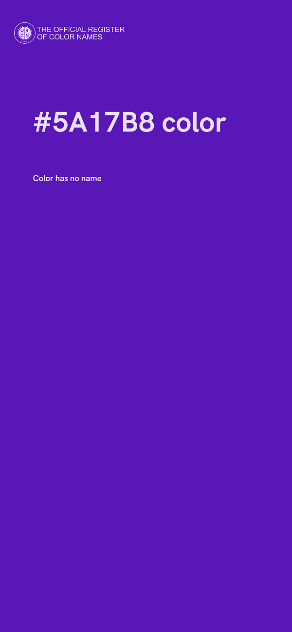 #5A17B8 color image
