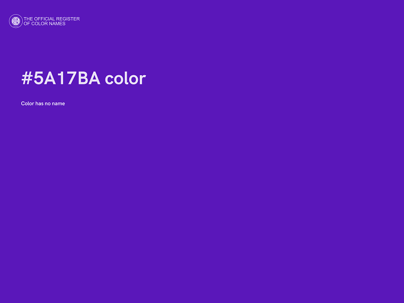 #5A17BA color image