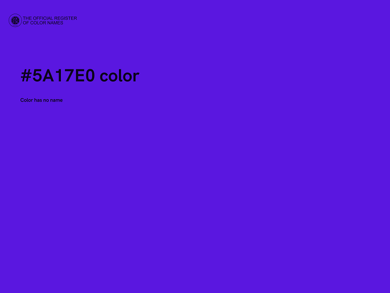 #5A17E0 color image