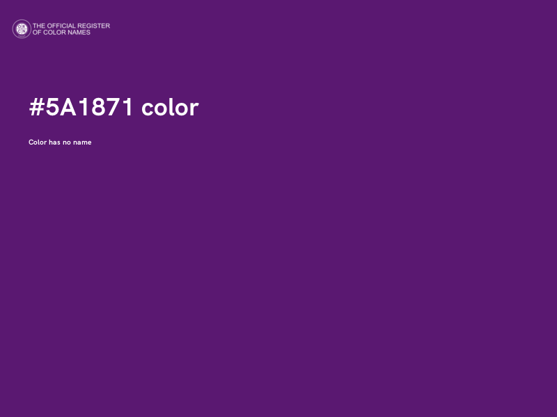 #5A1871 color image