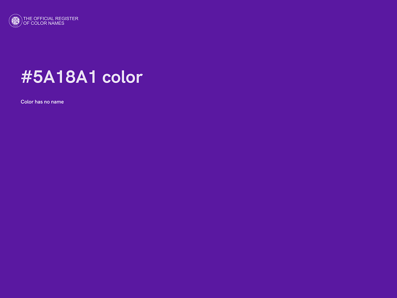 #5A18A1 color image