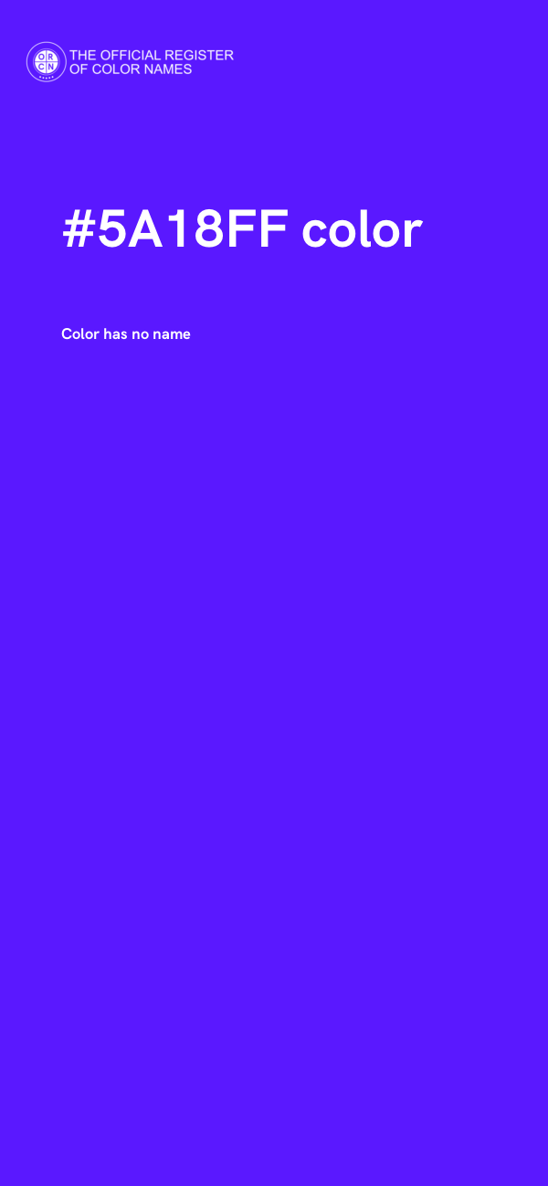 #5A18FF color image