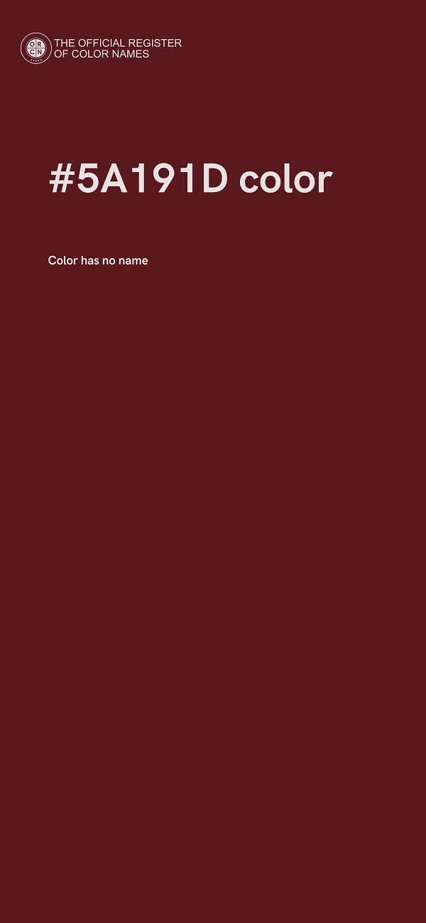 #5A191D color image