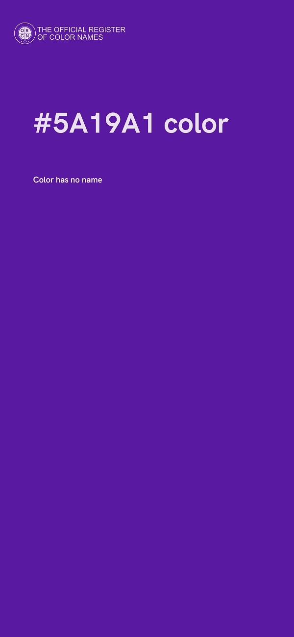 #5A19A1 color image