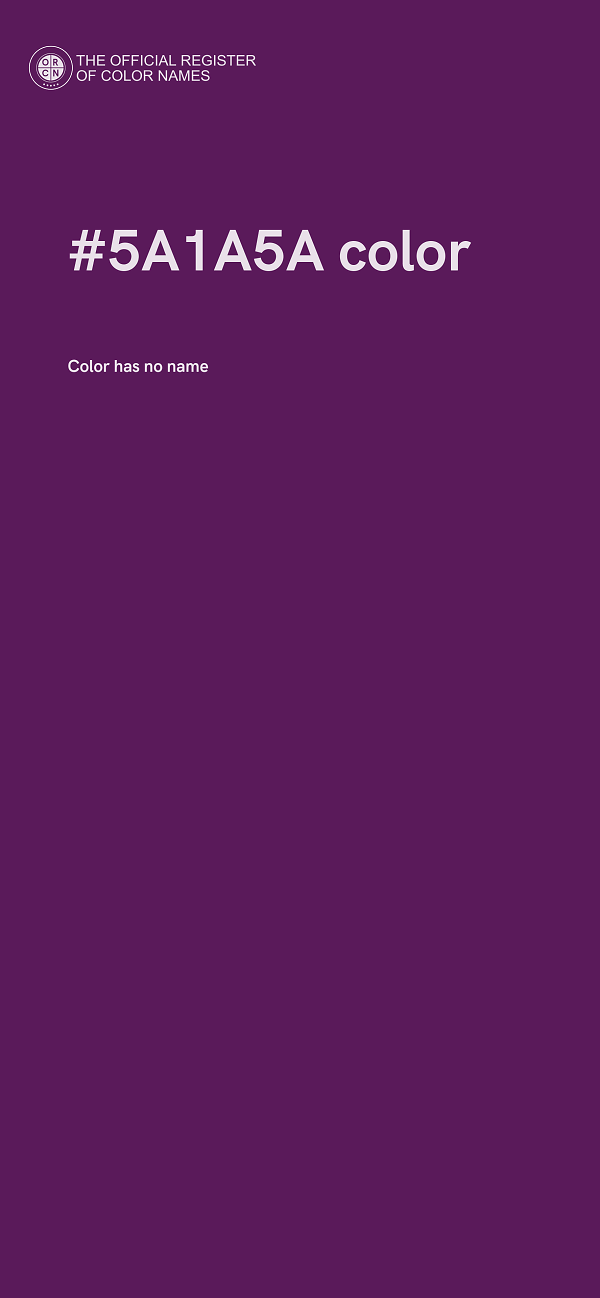 #5A1A5A color image