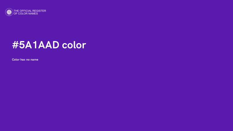 #5A1AAD color image