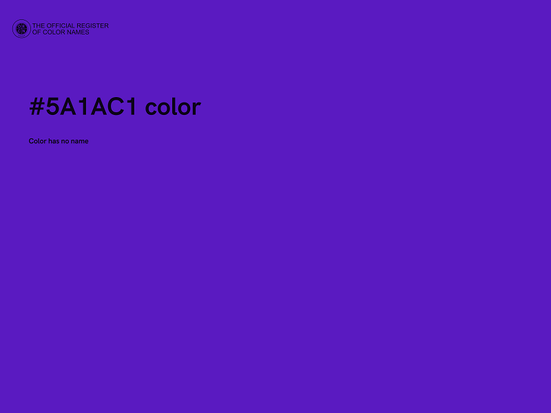 #5A1AC1 color image