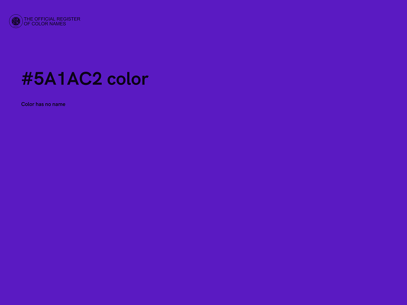 #5A1AC2 color image