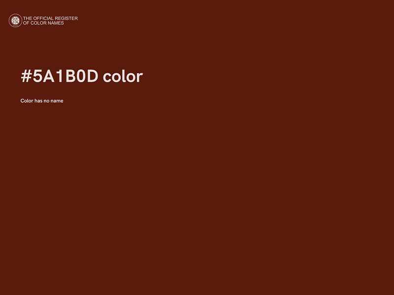 #5A1B0D color image