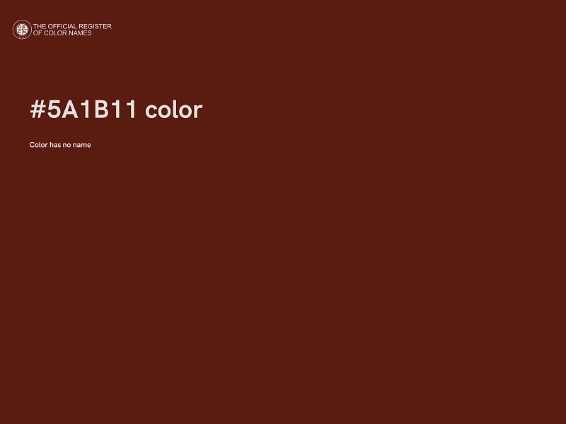 #5A1B11 color image