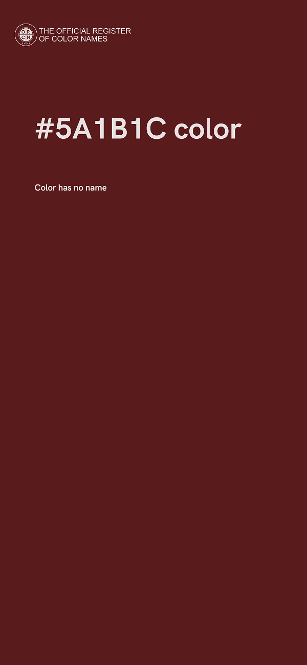 #5A1B1C color image