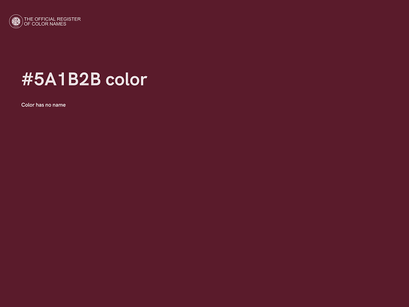 #5A1B2B color image