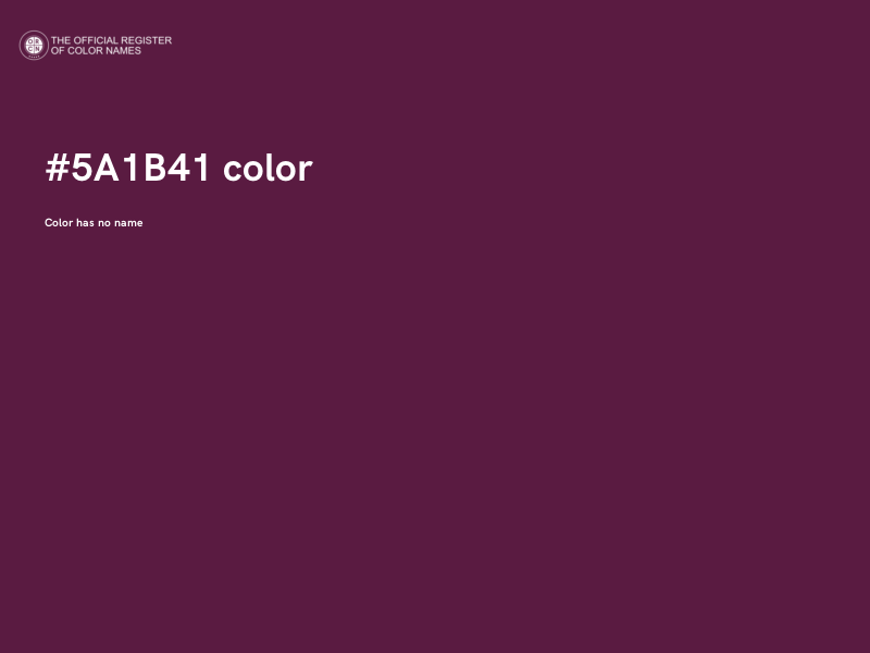 #5A1B41 color image
