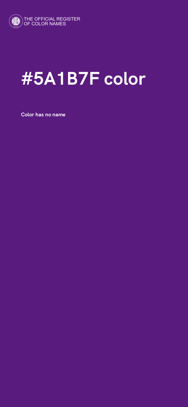 #5A1B7F color image