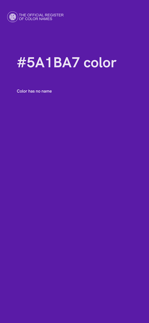 #5A1BA7 color image
